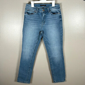 Boston Proper High-Rise Straight Leg Jeans | Size 8 | Light Wash